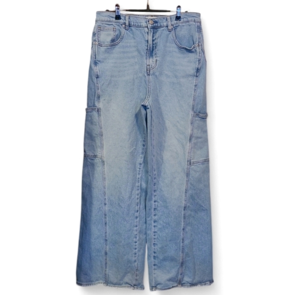 Women's Wide Leg Jeans Pacsun Stretch Denim Size 30